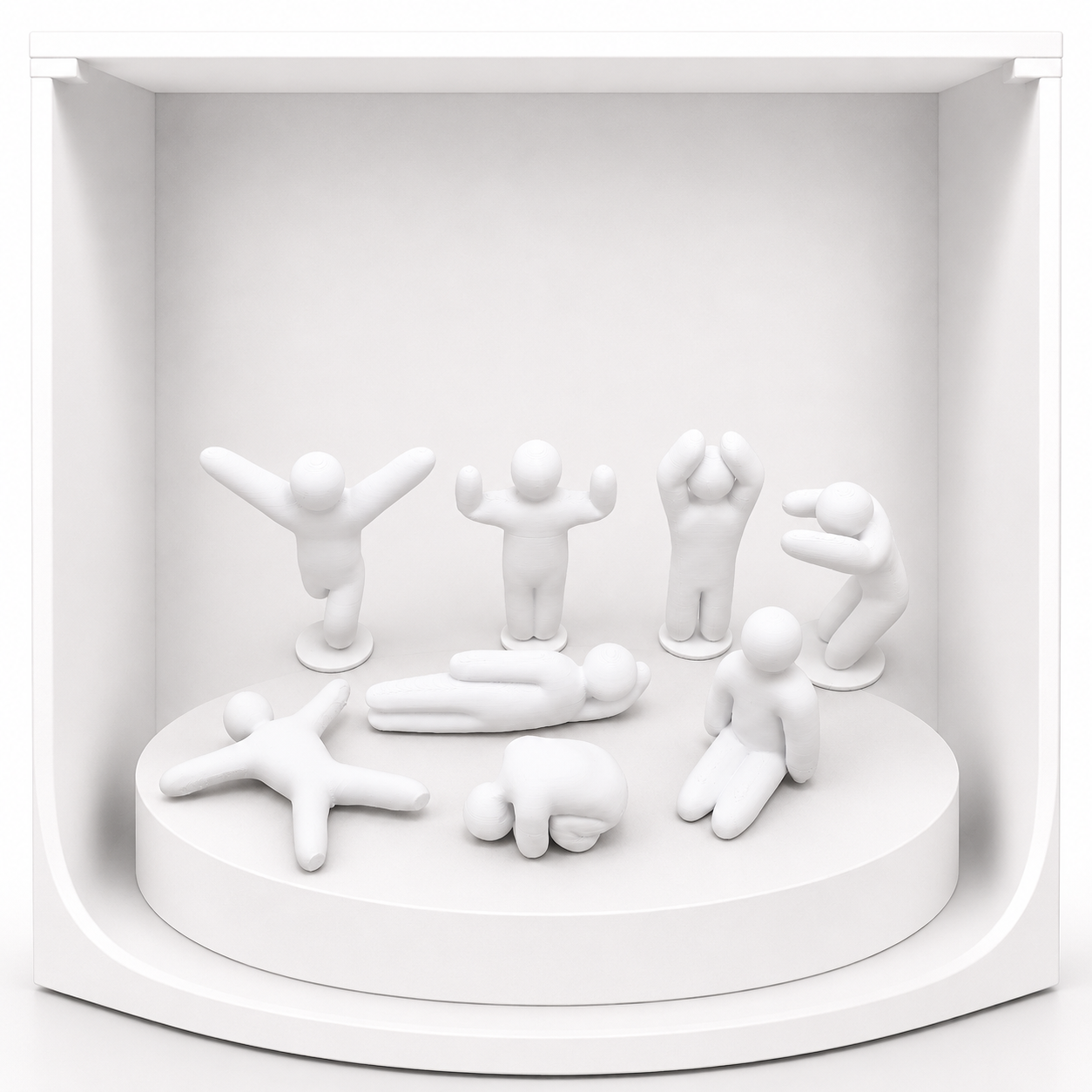 Pack de 8 figuras Meccha Chameleon