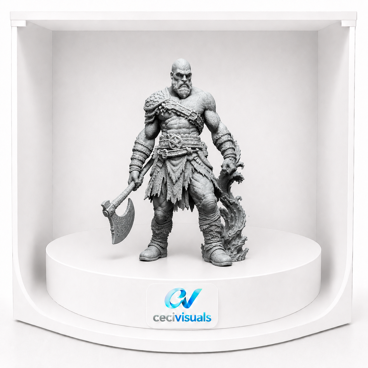 Figura Kratos realista